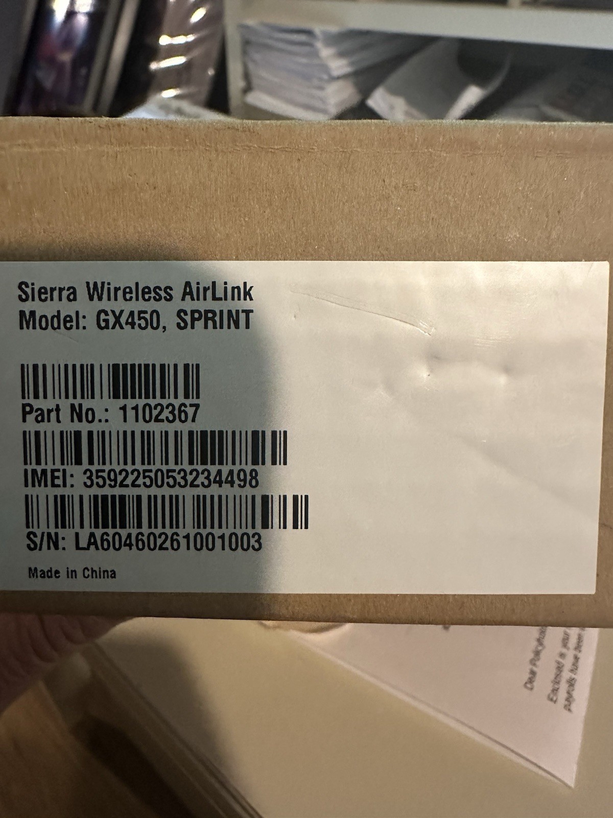 Sierra Wireless AirLink GX450 Verizon Gateway P/N 1102367 – NEW, Open Box