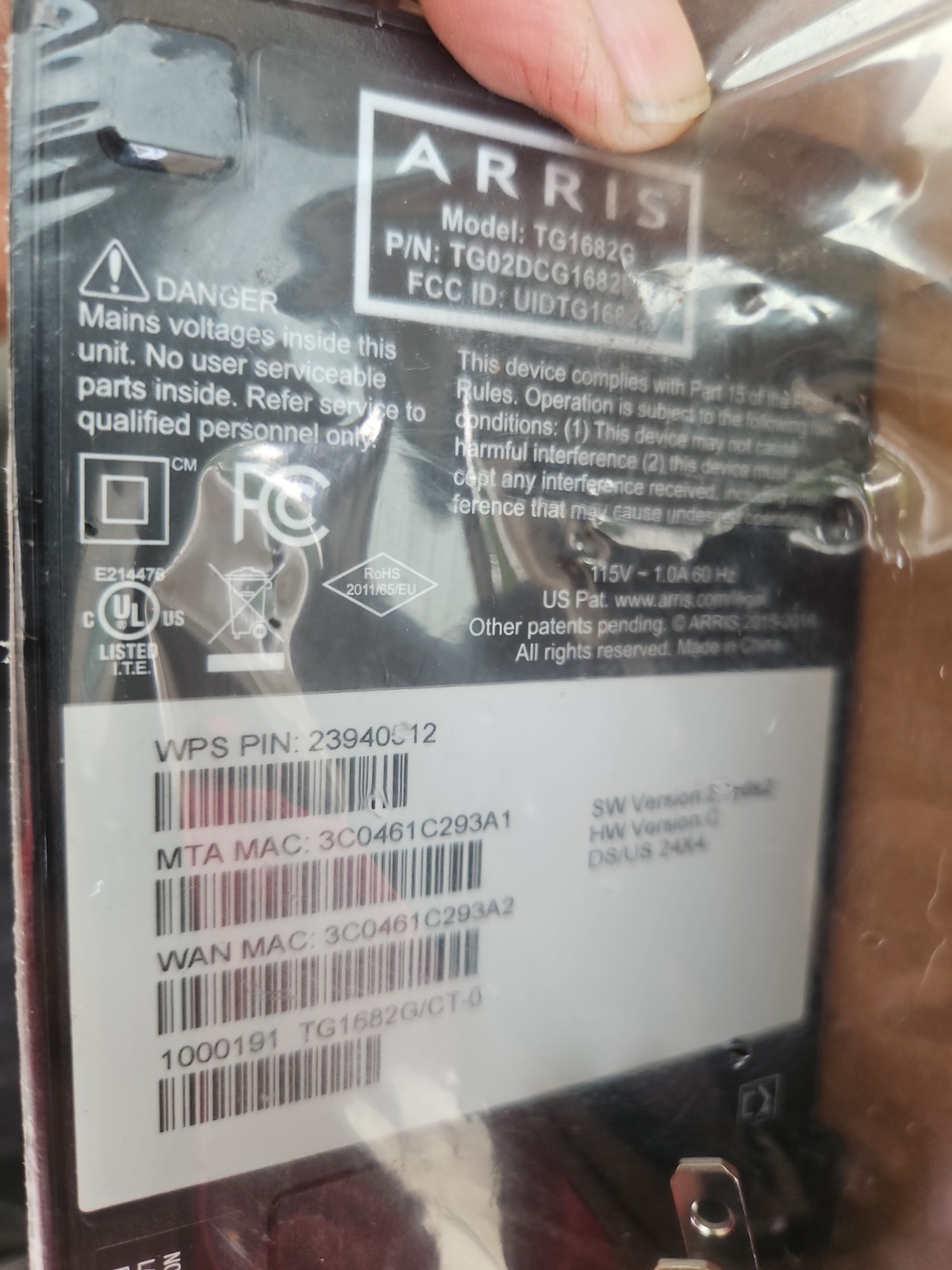 ARRIS Xfinity TG1682G Dual-Band Wifi Modem Router 802.11ac XB3🔥make offer!!!