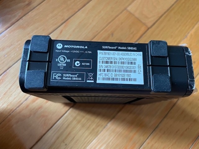 Motorola SURFboard (SB6141) 300 Mbps Modem