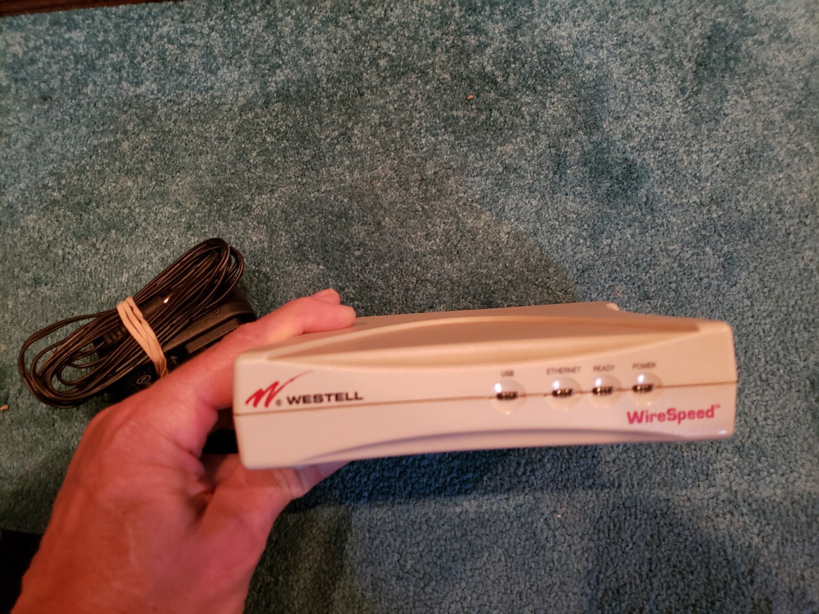 Westell WireSpeed 2100 DSL Modem B90-210015-04 w/ Adapter