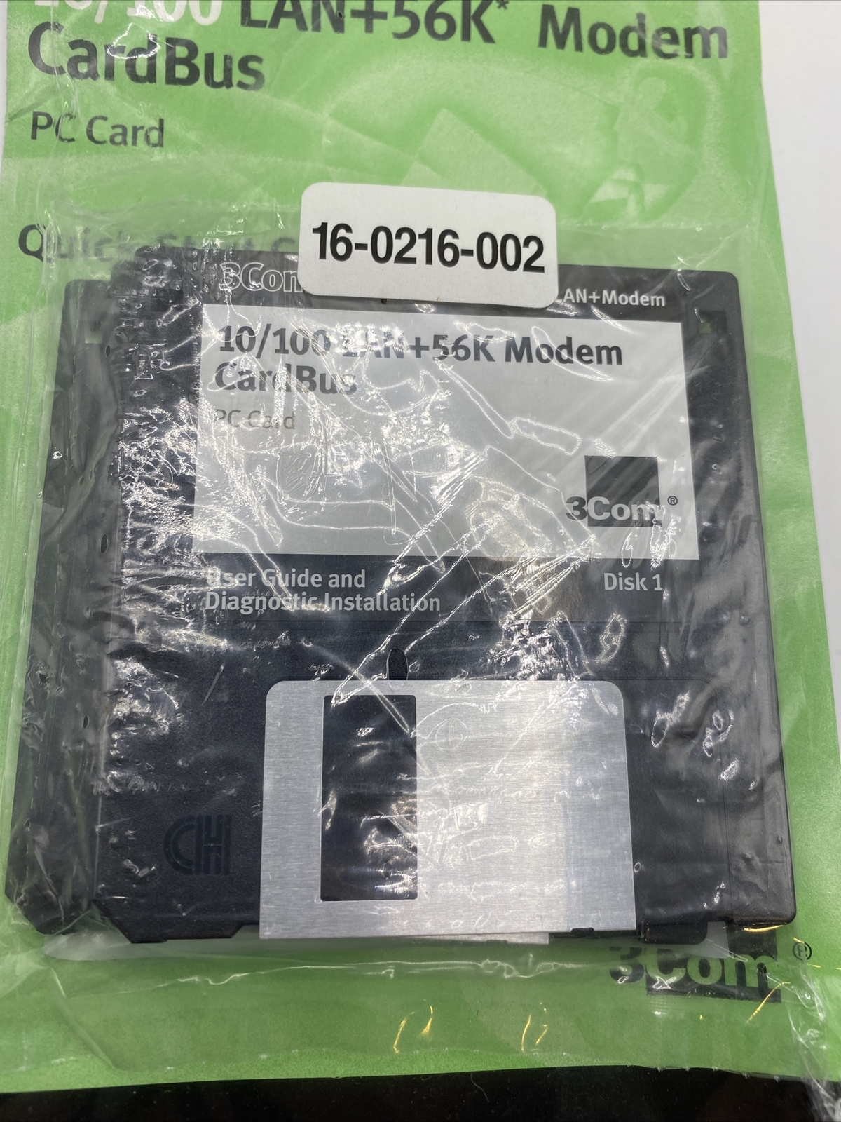 Software for 3Com 10/100 LAN+56K Global Cardbus User Guide, Etc 3.5″ discs NEW