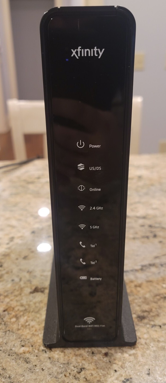 Xfinity Arris XB3 DualBand Wifi Router 802.11AC Cable Modem Black