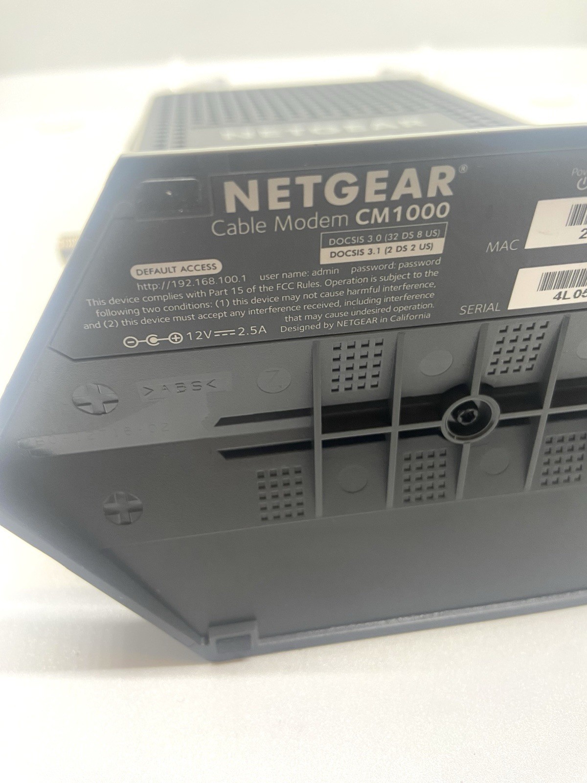 NETGEAR Nighthawk CM1000 DOCSIS 3.1 Cable Modem. Fast Shipping