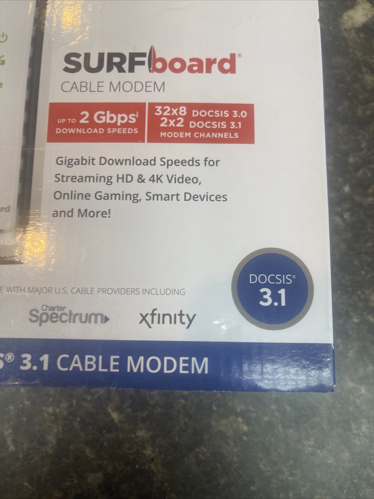 ARRIS SB8200 Surfboard DOCSIS 3.1 Cable Modem – NEW Open Box By ARRIS