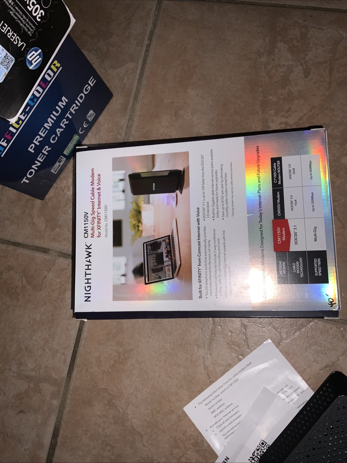 NETGEAR CM1150V Nighthawk Multi-Gig Speed Cable Modem for XFINITY Voice