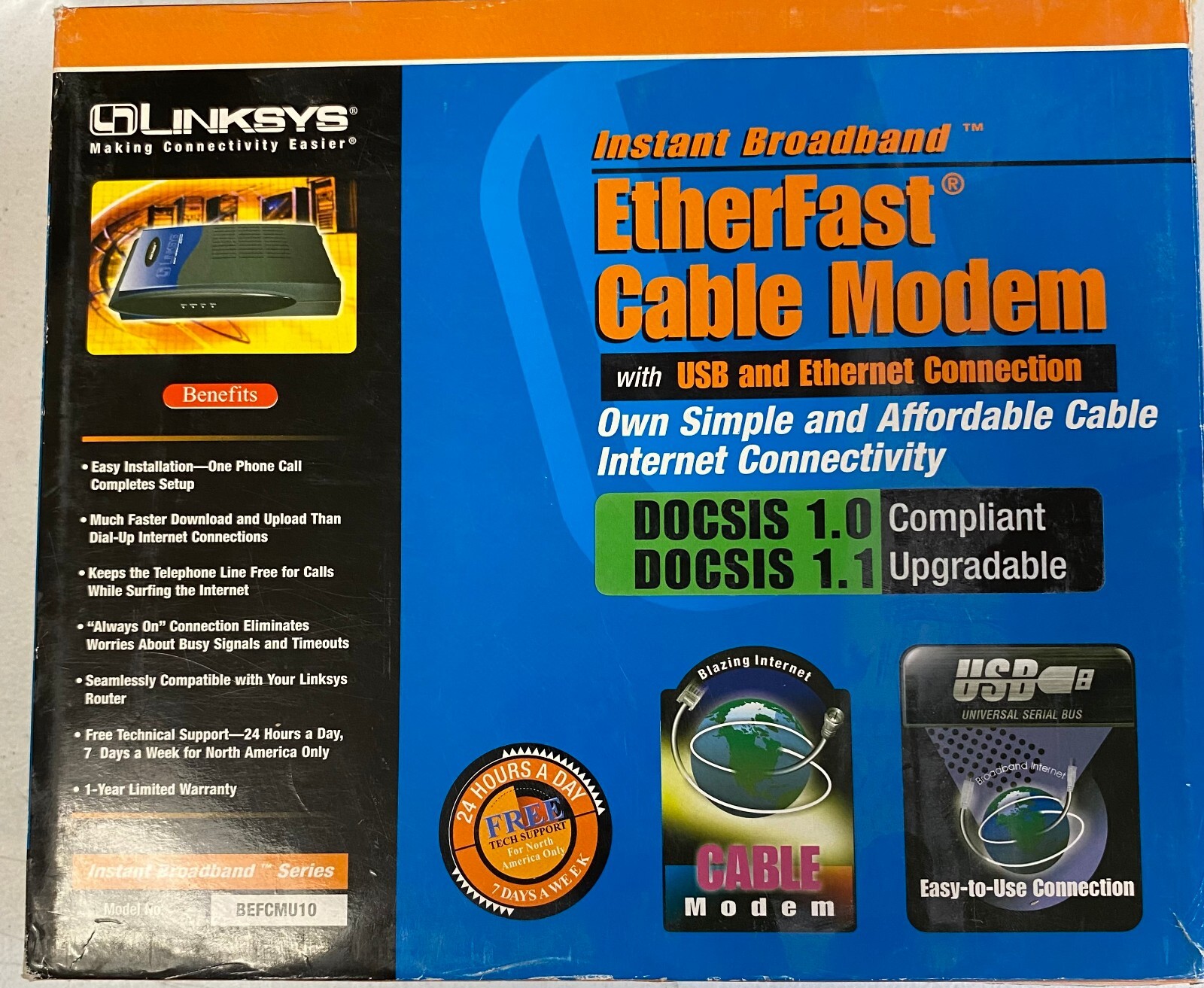 Linksys EtherFast Cable Modem befcmu10