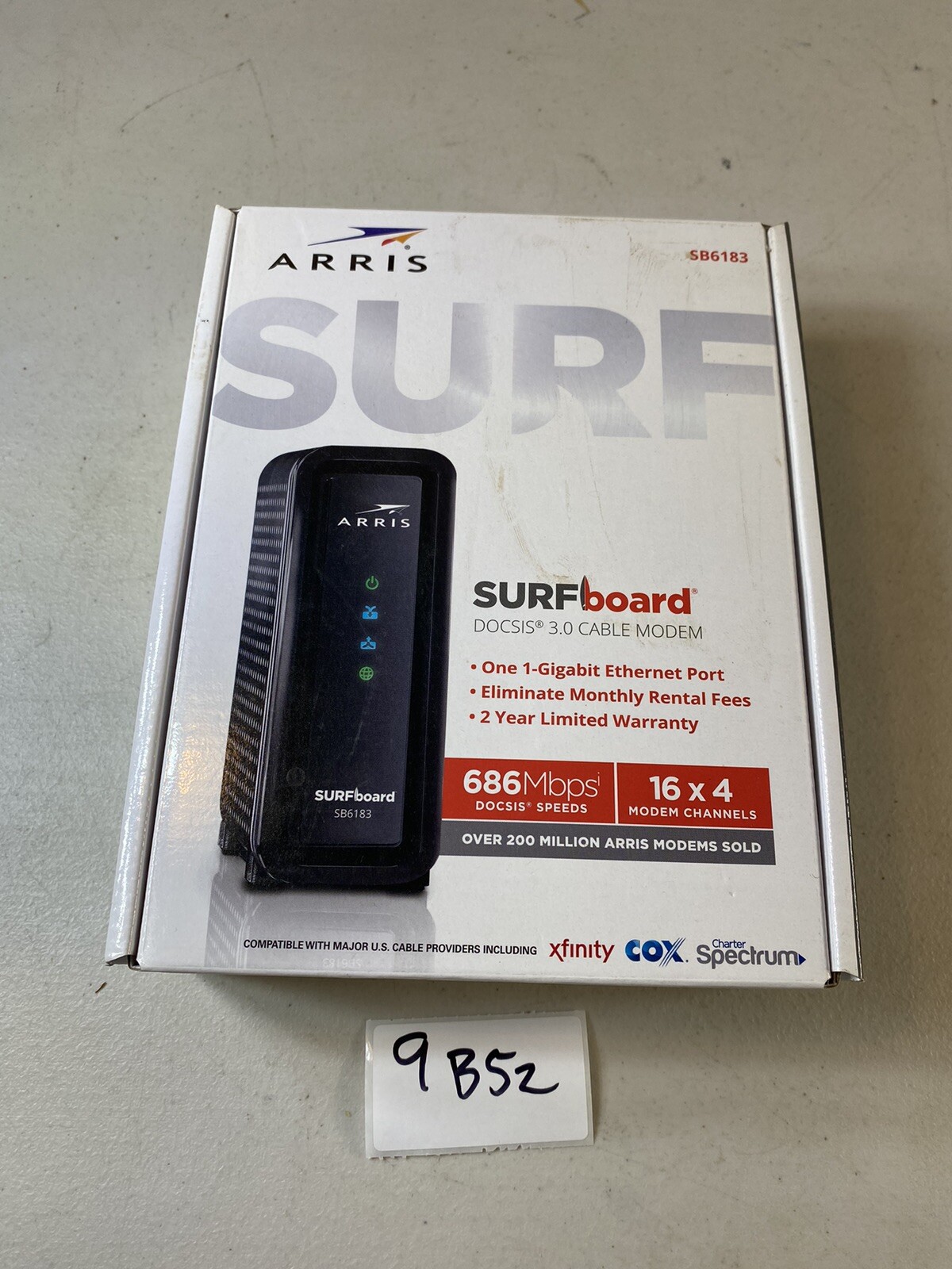 NEW- ARRIS Surfboard DOCSIS 3.0 Cable Modem Approved on Xfinity Comcast 9B52