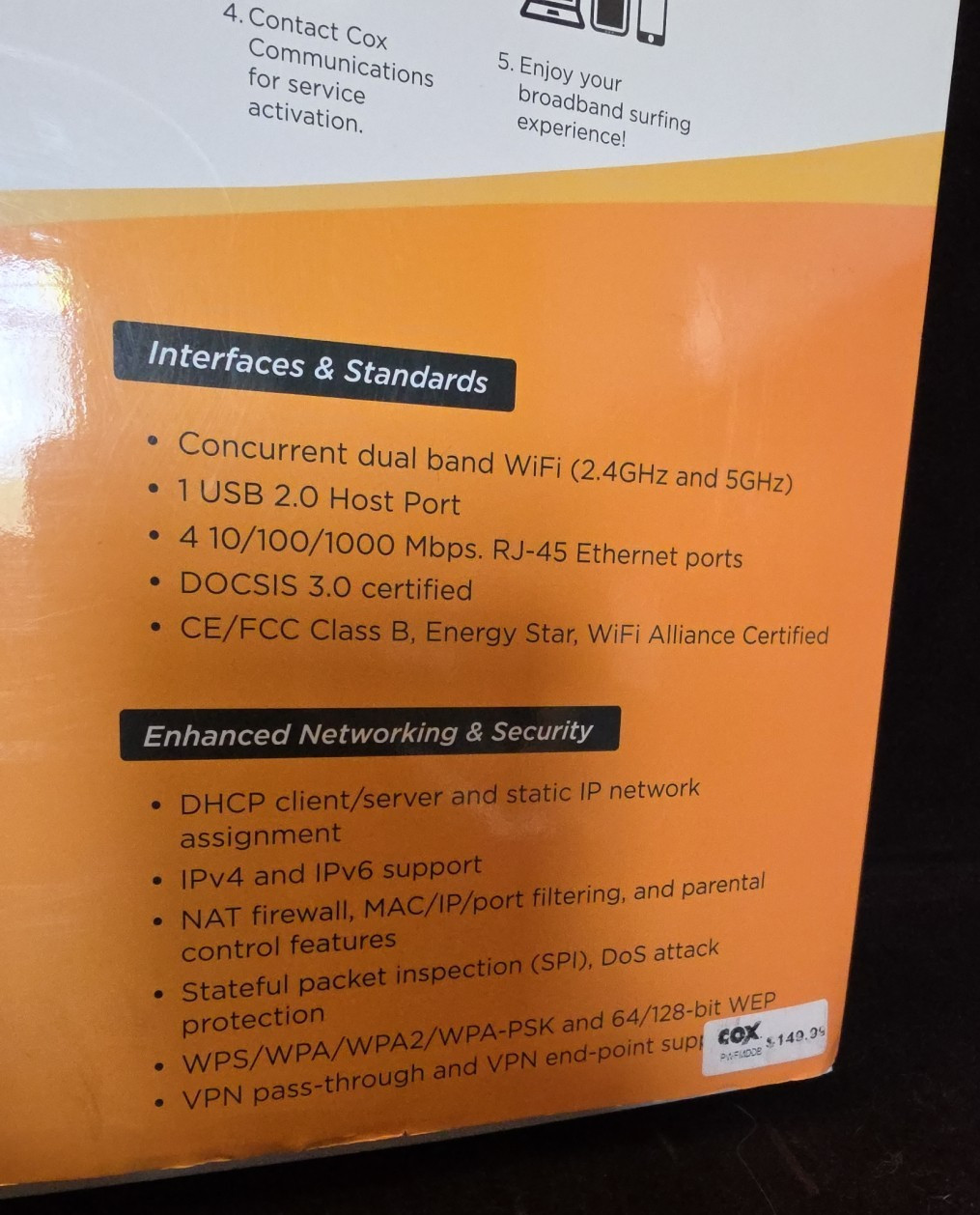 Ubee | DVW32CB | Advanced Wireless Voice Gateway Modem & Router WORKS WITH COX