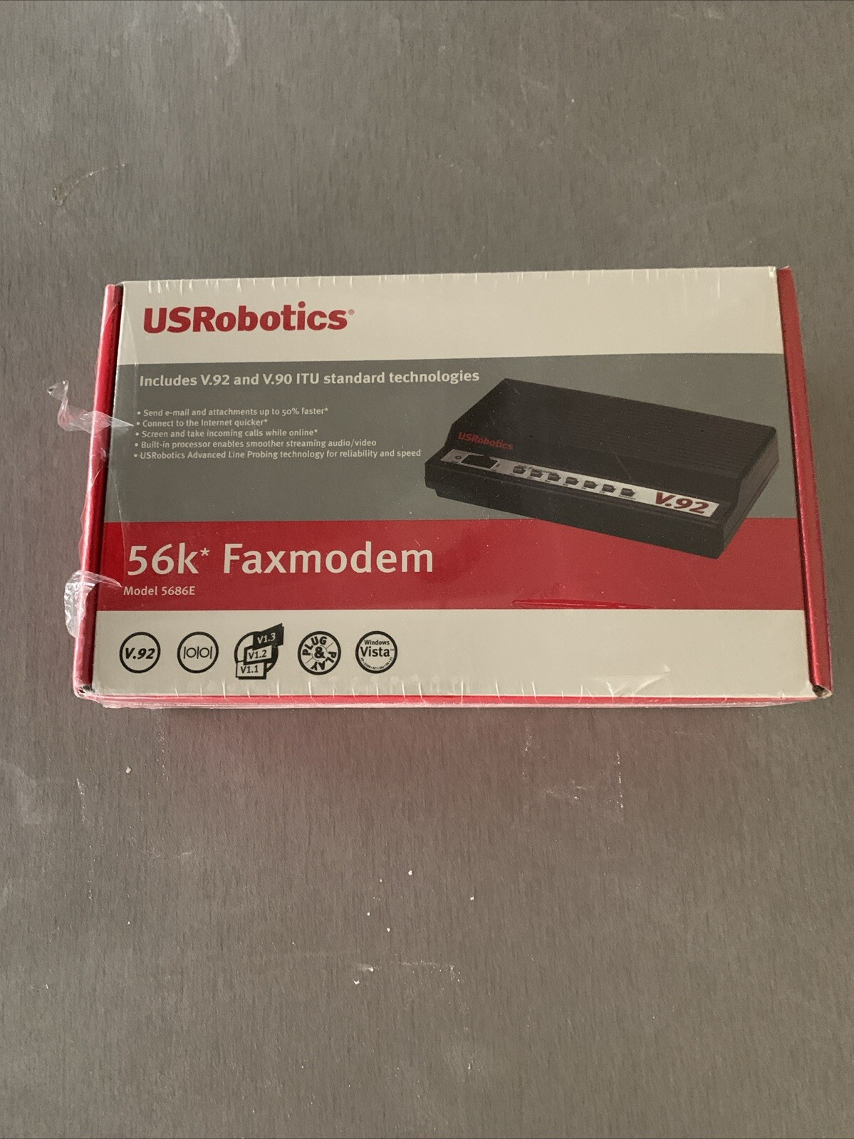 USRobotics 5686G 56K External Faxmodem V92 V90 USR5686G New Sealed