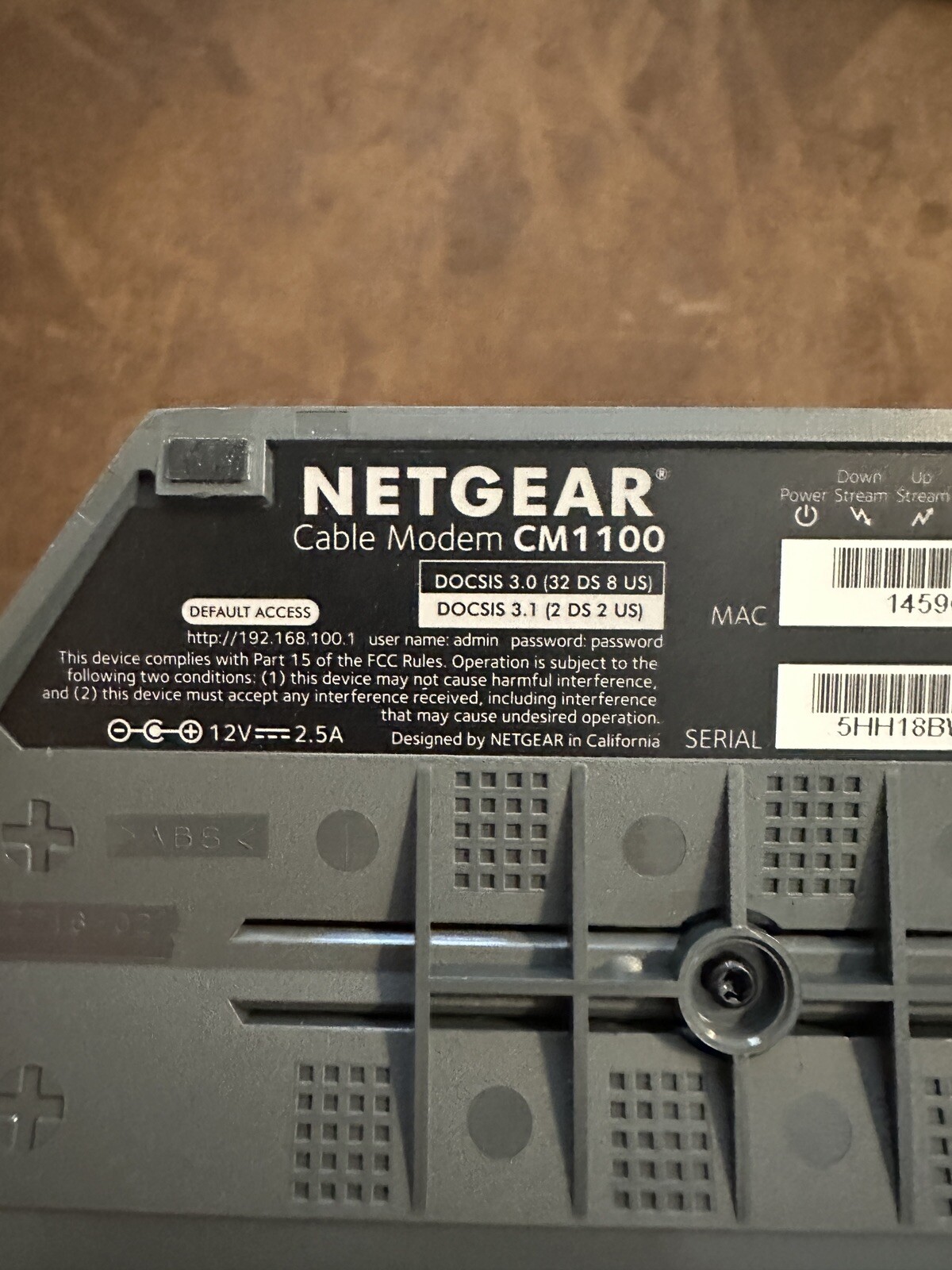 NETGEAR Nighthawk CM1100 Cable Modem