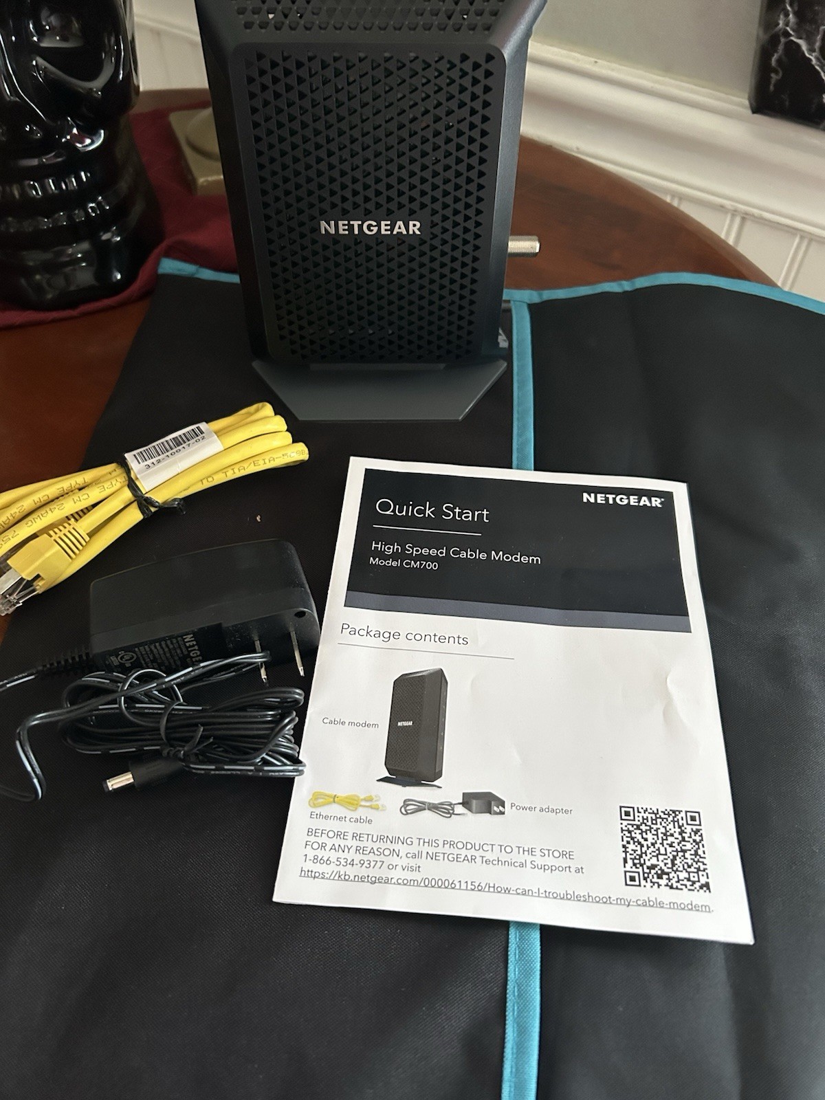 NETGEAR CM700-100NAS High Speed Cable Modem Compatible With Any Service