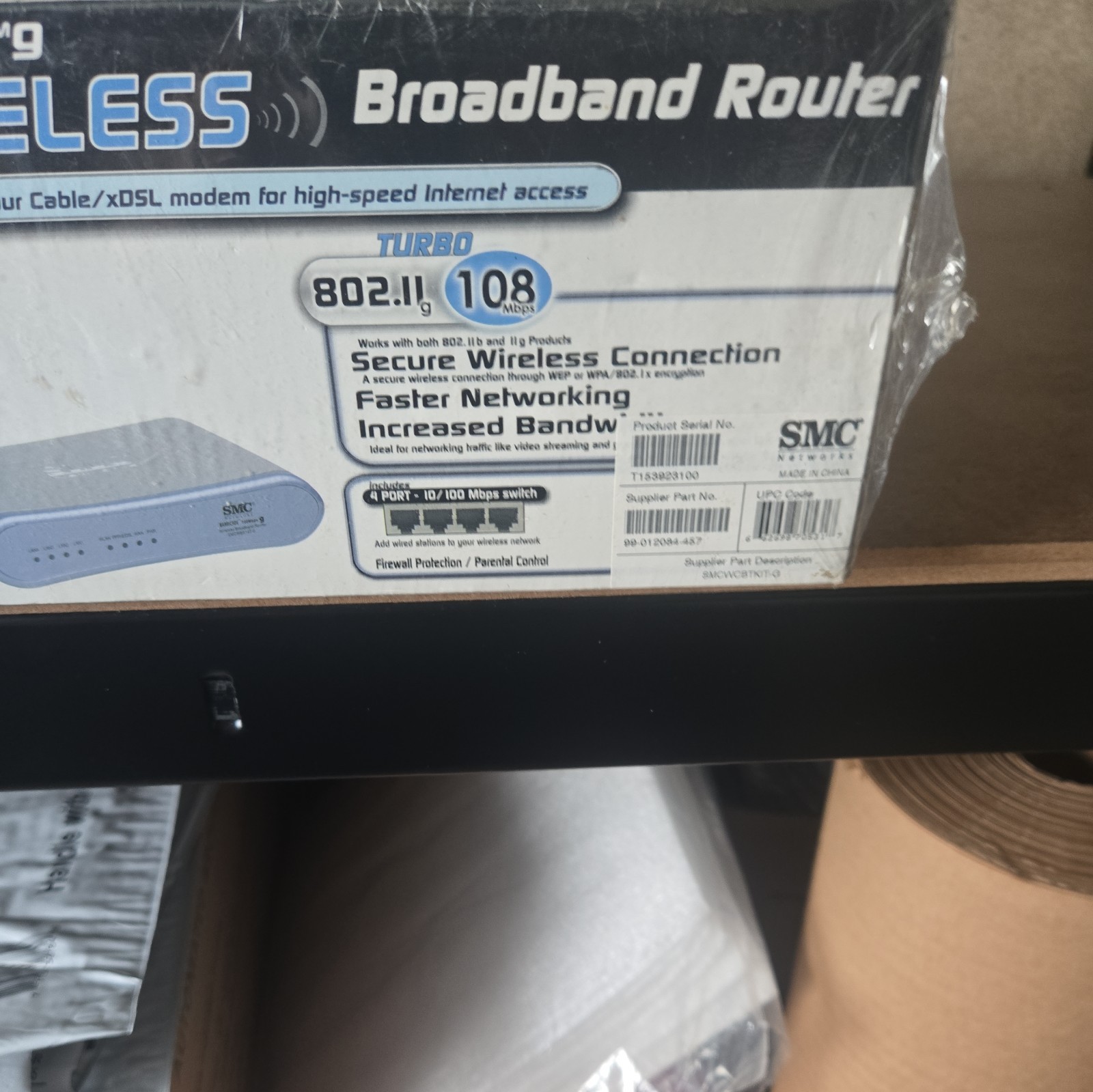 Broadband Router SMC SMCWBR14-G2 Barricade G 802.11g,108 Mbps Wireless Cable/DSL