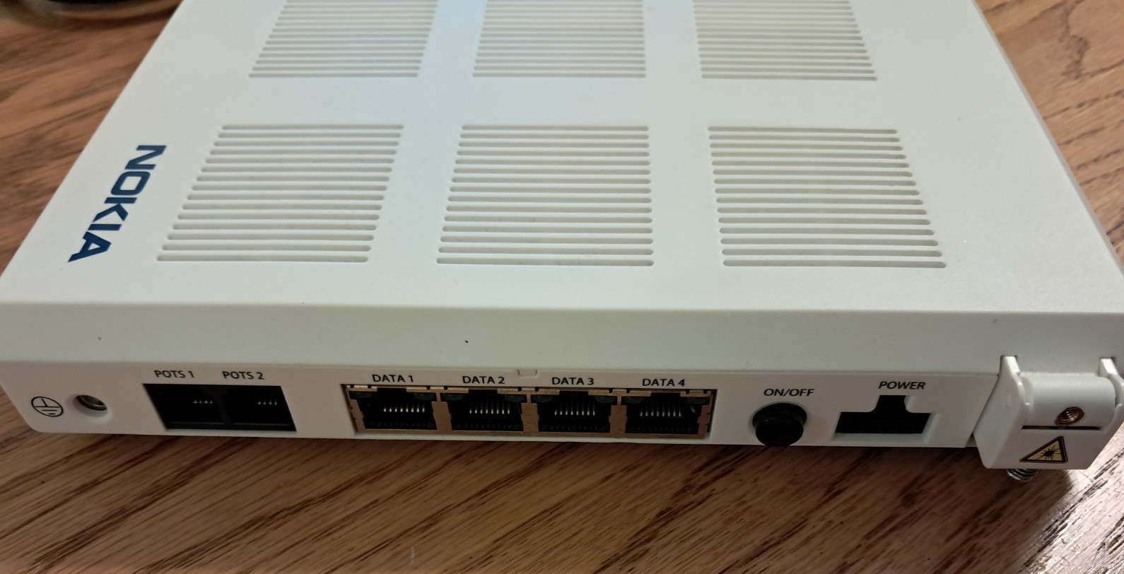Nokia G-240G-A Fiber Optic Modem for Home or Business