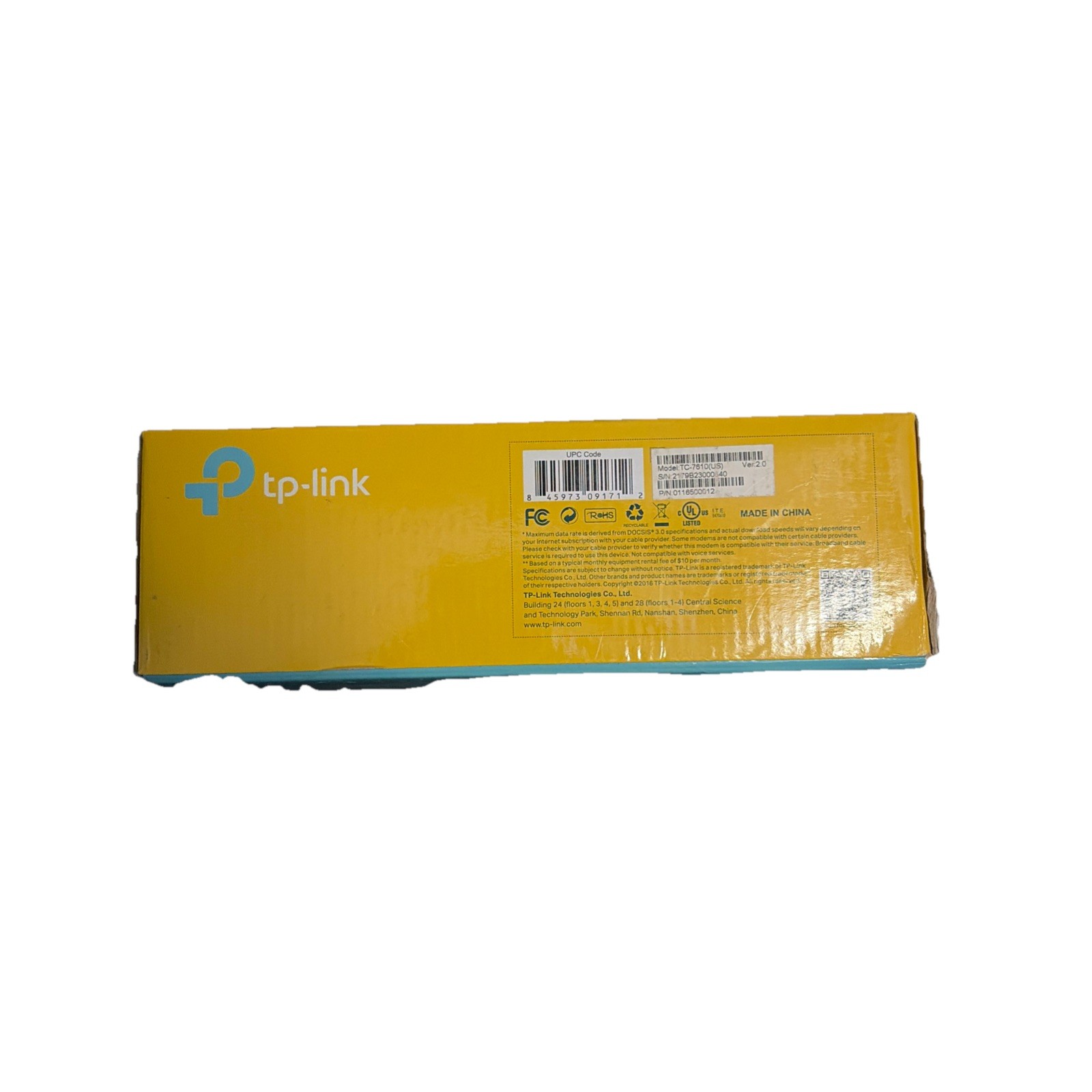 TP-Link TC-7610 DOCSIS 3.0 (8x) Cable Modem