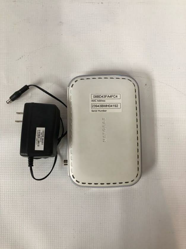 NETGEAR CMD31T (4×4) Cable Modem (CMD31T) White w/Power Supply