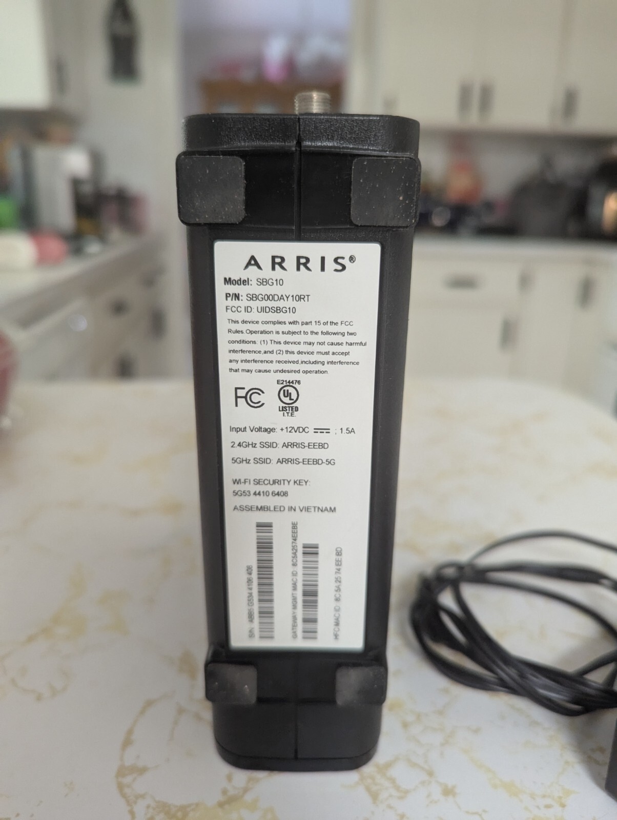 Arris SBG10 Cable Modem Wi-Fi Router SURFboard Docsis 3.0 AC1600 – 100% WORKING