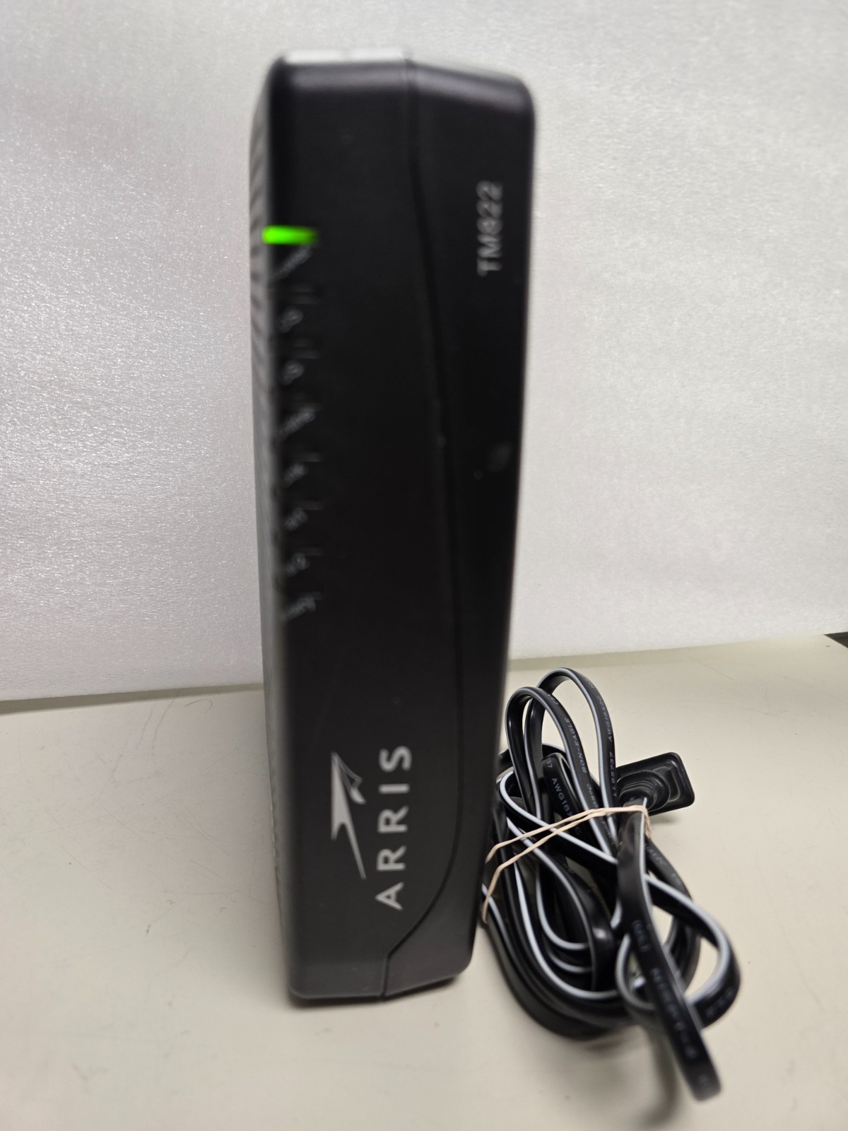ARRIS Touchstone TM822G Telephony Modem W/ power cable and battery.