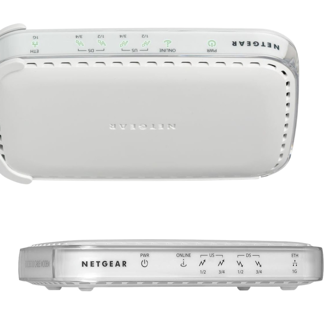 Netgear Wireless WiFi Cable Modem High Speed DOCSIS 3.0 340Mbps Gigabit Ethernet