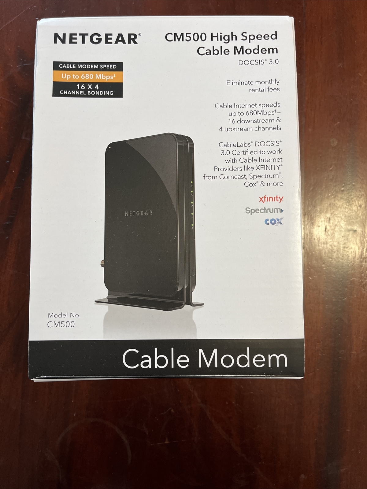 NETGEAR Cm500-1aznas 16×4 DOCSIS 3.0 Cable Modem Max Download Speeds of 686mbps