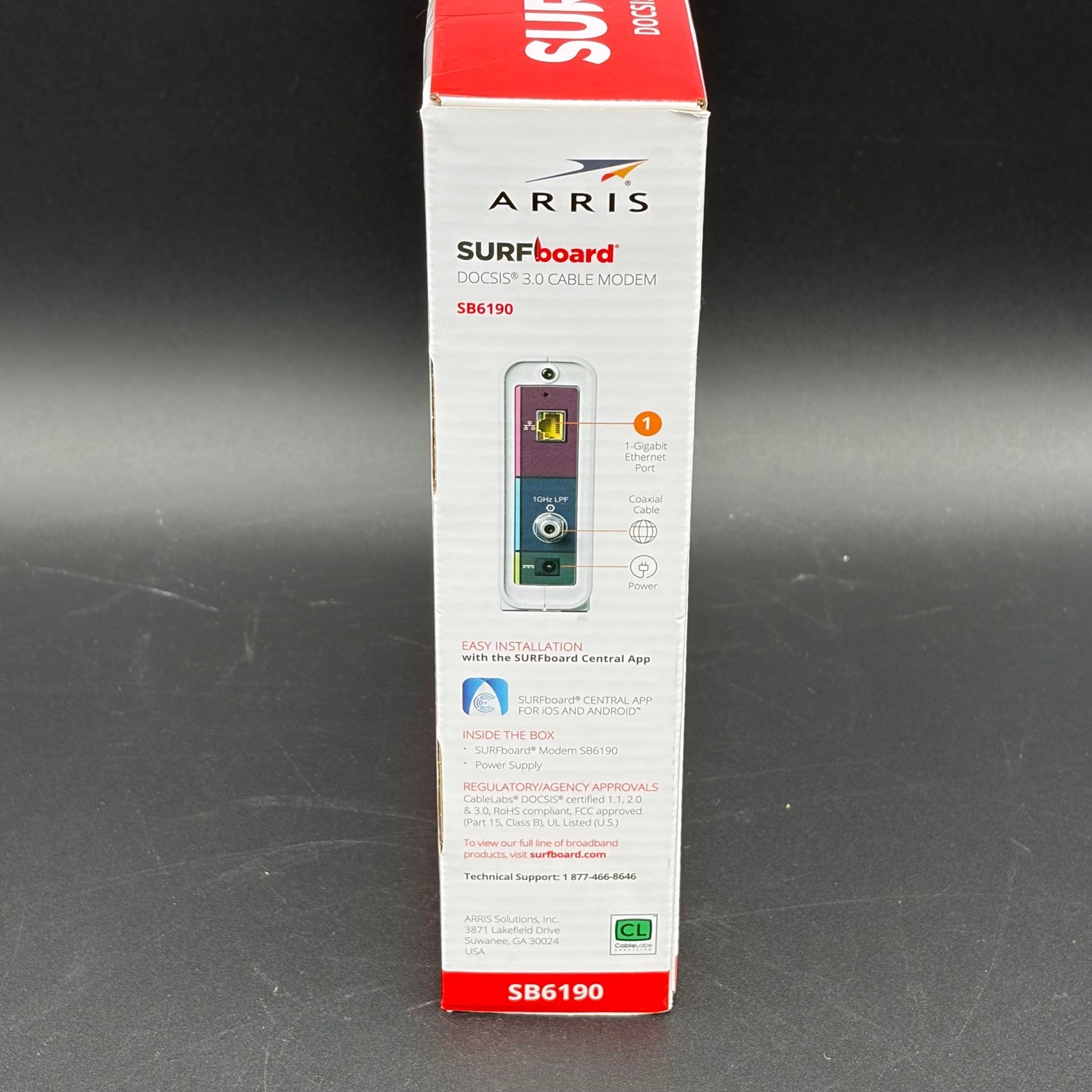 Arris SURFboard SB6190 DOCSIS 3.0 Cable Modem 1 Gbps 32×8 White