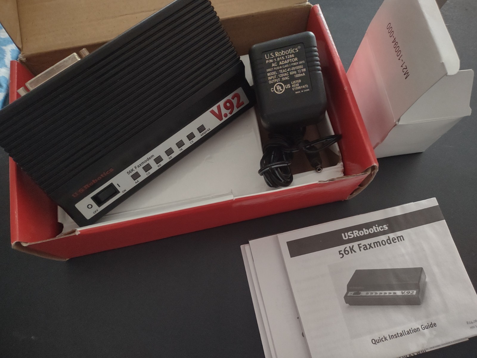 US Robotics 5686E 56K FaxModem V.92 And V.90 Technologies Unused