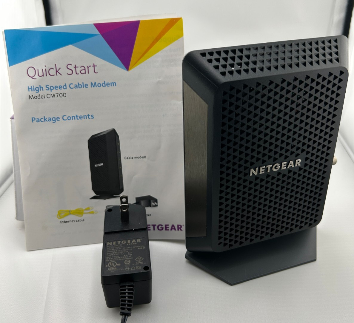 Used NETGEAR CM700 High Speed Cable Modem DOCSIS 3.0,Up to 1.4gbps