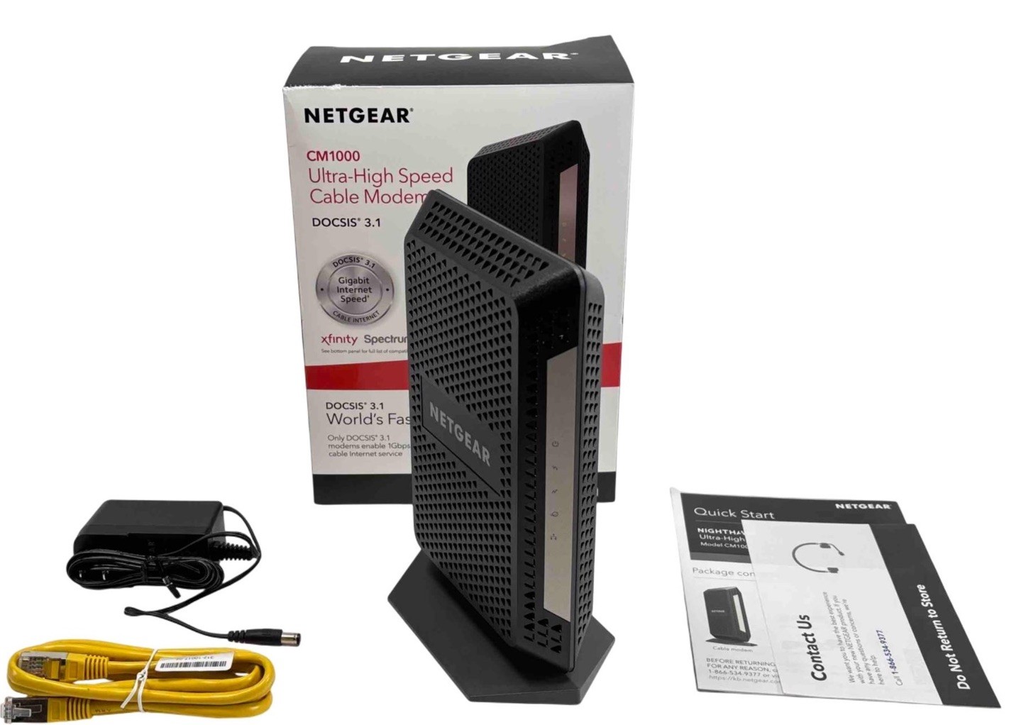NETGEAR CM1000 DOCSIS 3.1 Cable Modem 6Gbps 1x RJ-45 XFINITY Black
