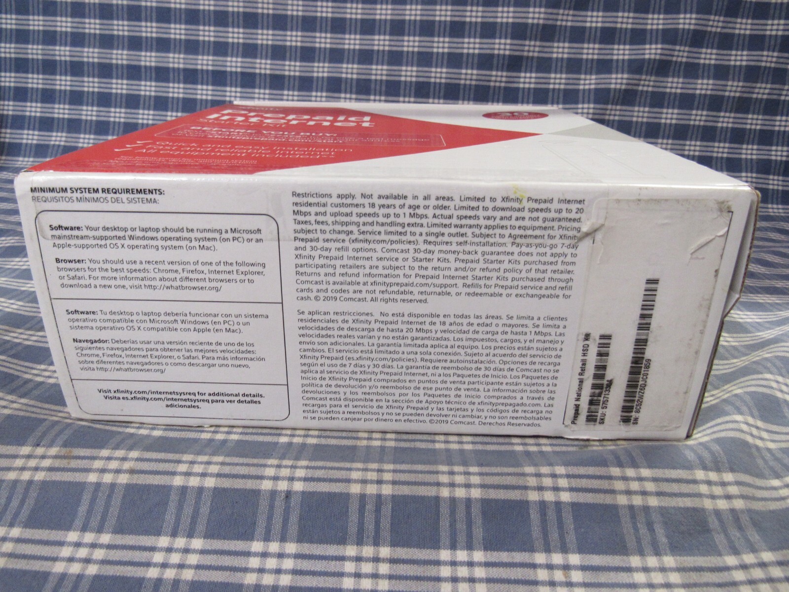 Xfinity Prepaid Internet Starter Kit (BoxSealed Please Read Carefully) FREE SHIP
