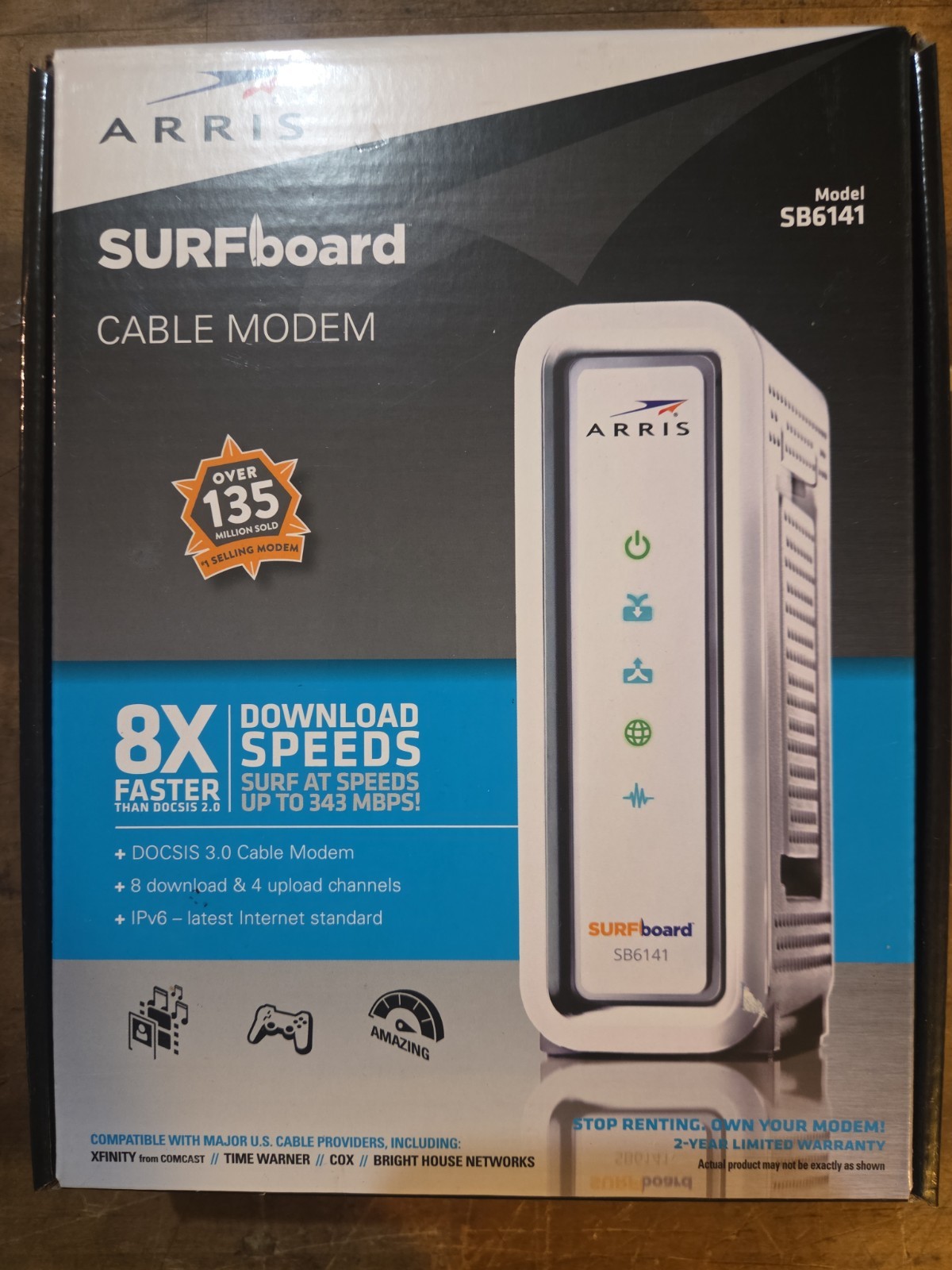 Arris Surfboard Cable modem SB6141 DOCSIS 3.0