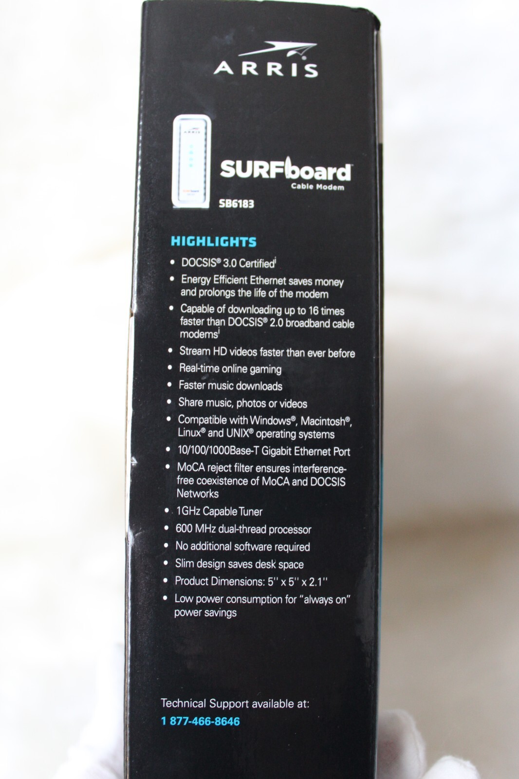 Arris Cable Modem Surfboard Model SB6183 DocSIS 3.0 White NEW IN BOX