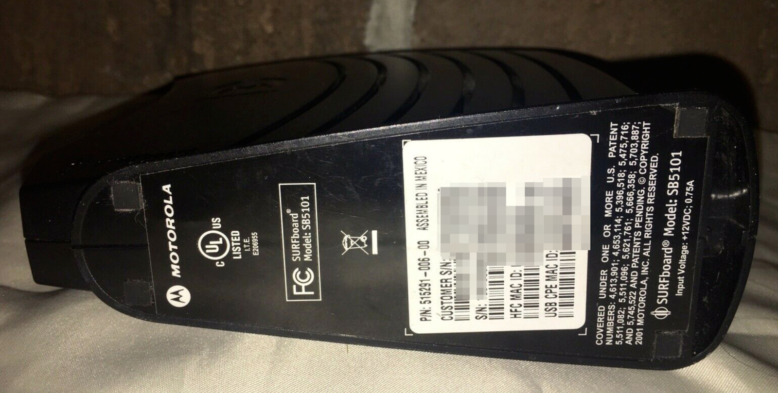 MOTOROLA SURFboard SB5101 Cabe Modem Free Fast Ship !