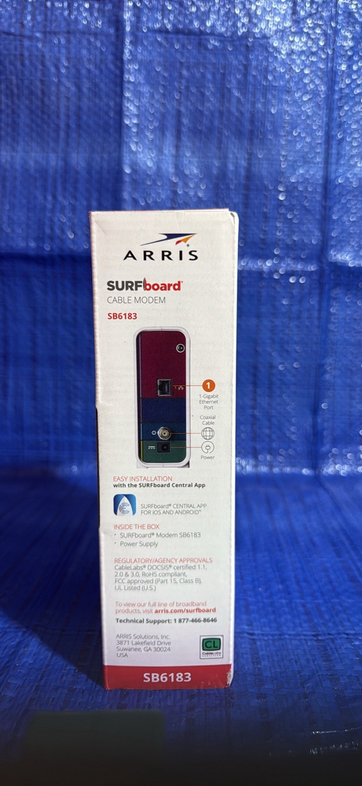 ARRIS SURFboard SB6183 DOCSIS 3.0 16×4 Gigabit Cable Modem, 686 Mbps NEW