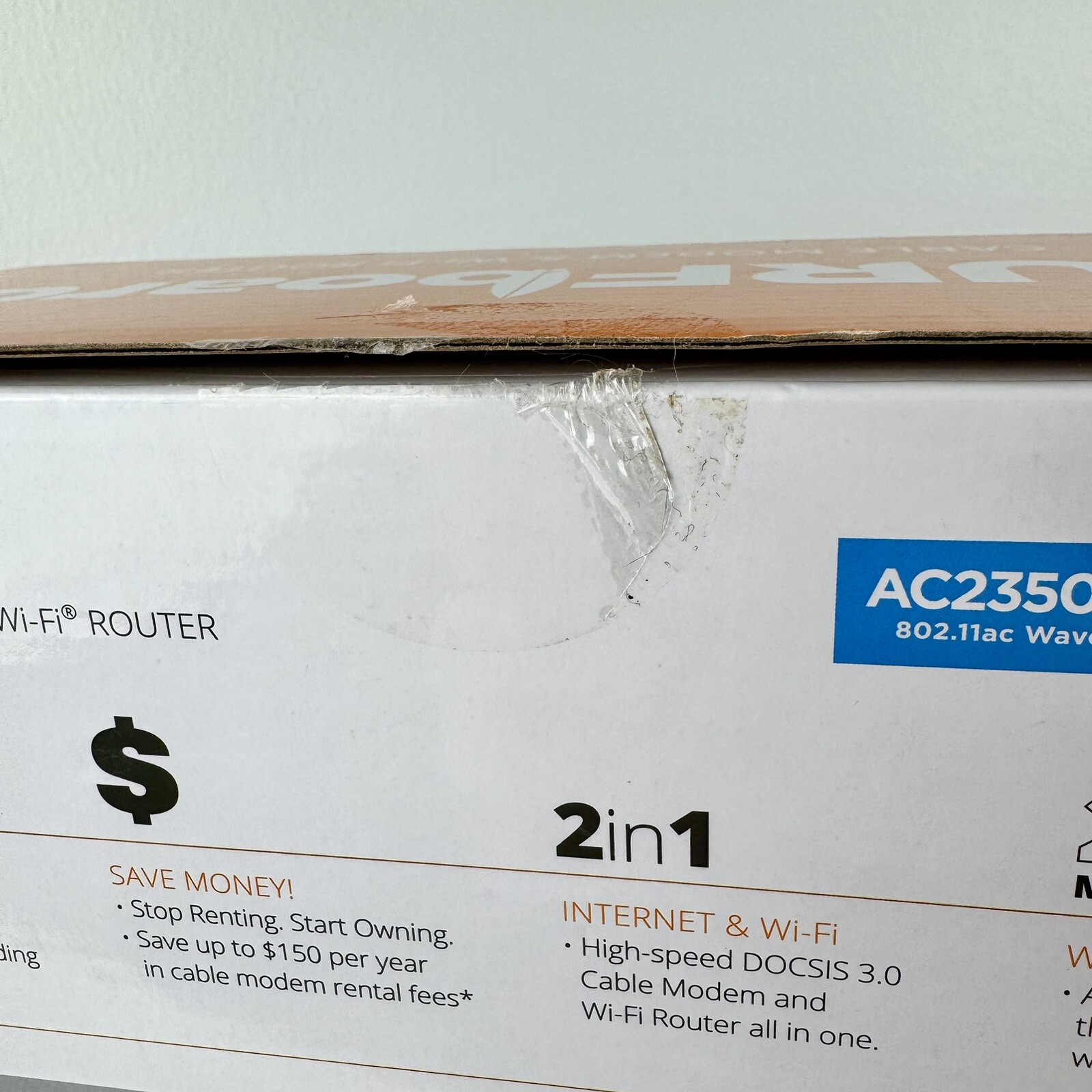 Arris ‎SBG7600AC2 Cable Modem Plus Internet Home Wifi Router Networking Black