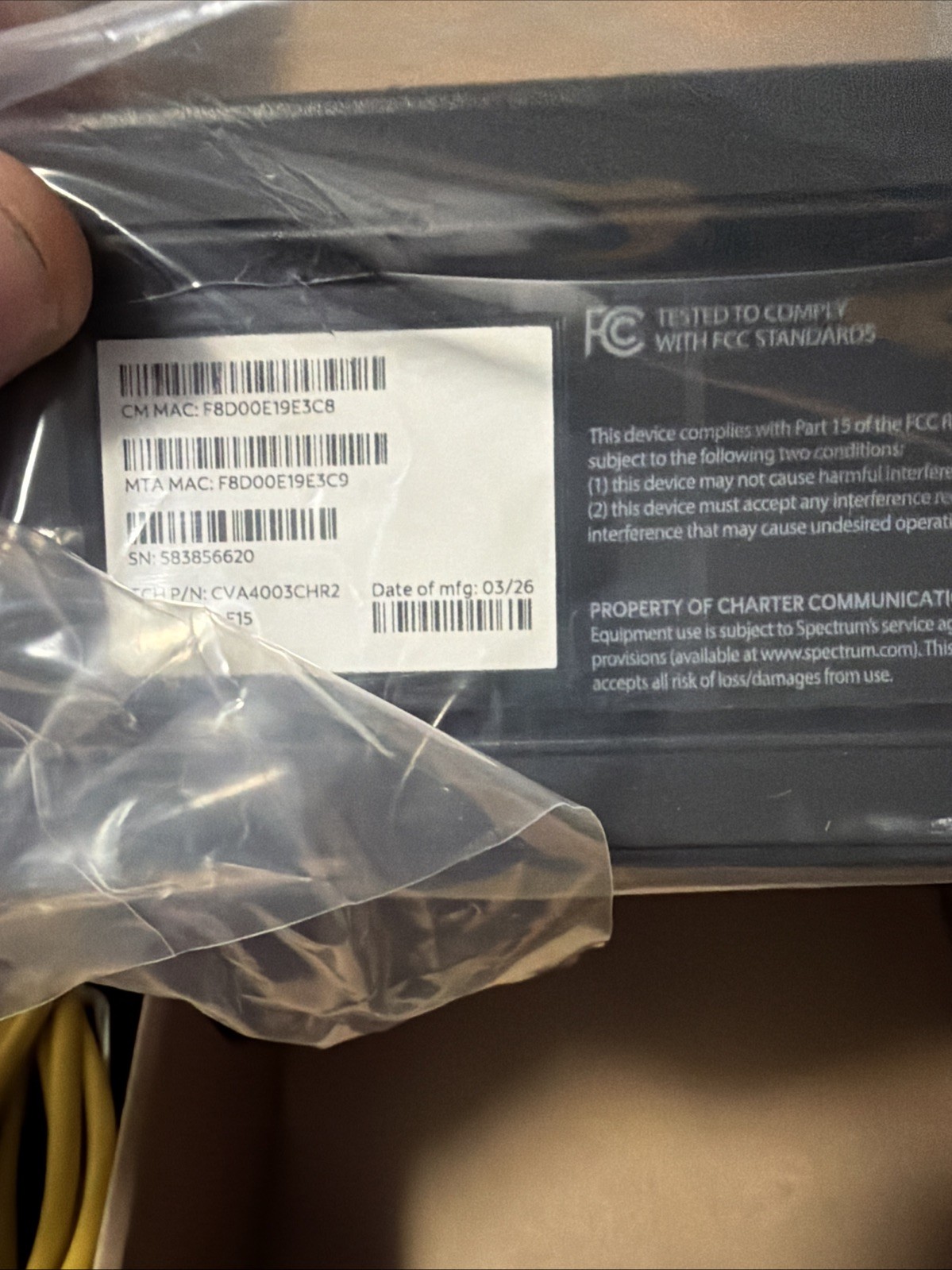 NEW Spectrum EN2251 D3.1 2.5G eMTA Modem