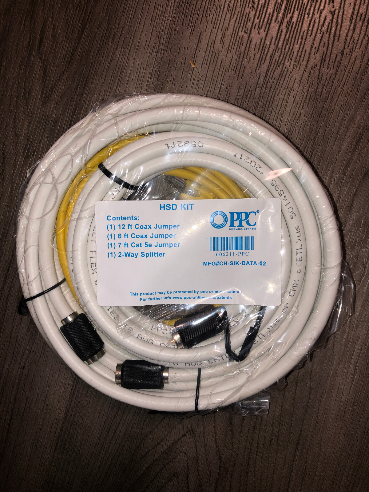 HSD Kit – 12ft Coax Jumper 606211-PPC, comes with 4 items, NEW FACTORY SEALED