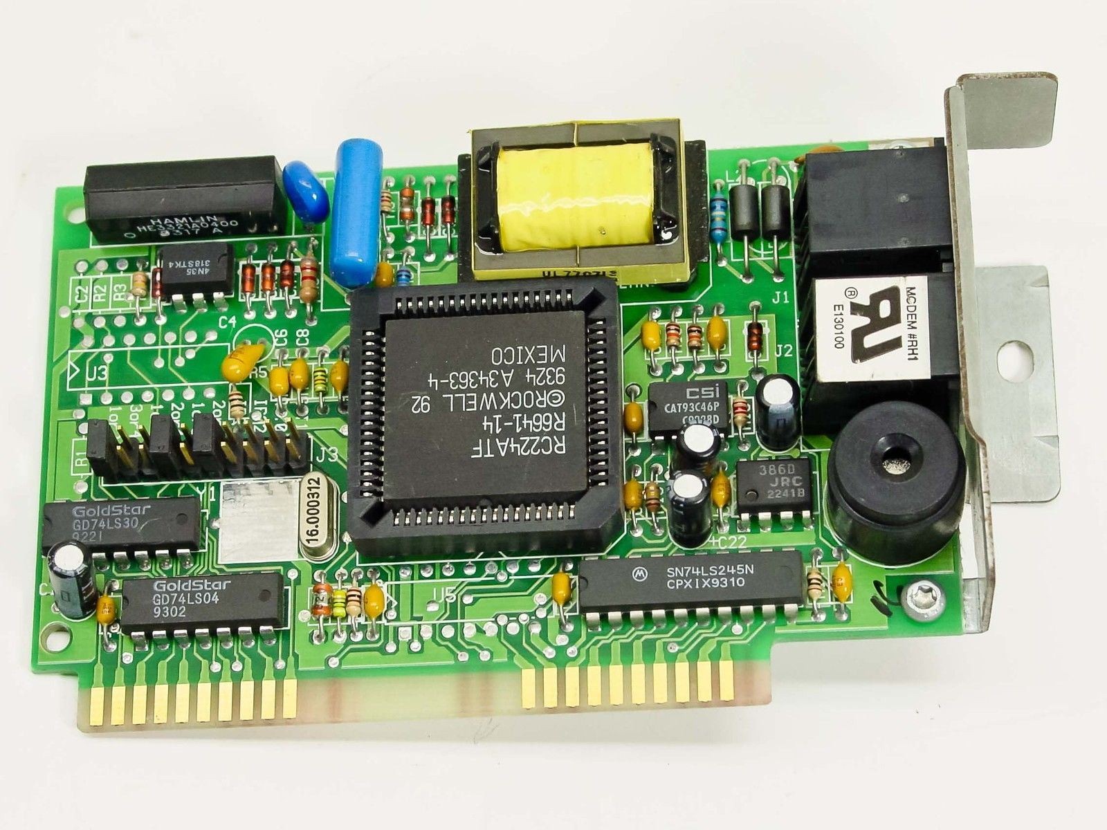 Compaq 141607-001 Prolinea 9600 Data/Fax Modem Card ISA Rockwell RC224ATF
