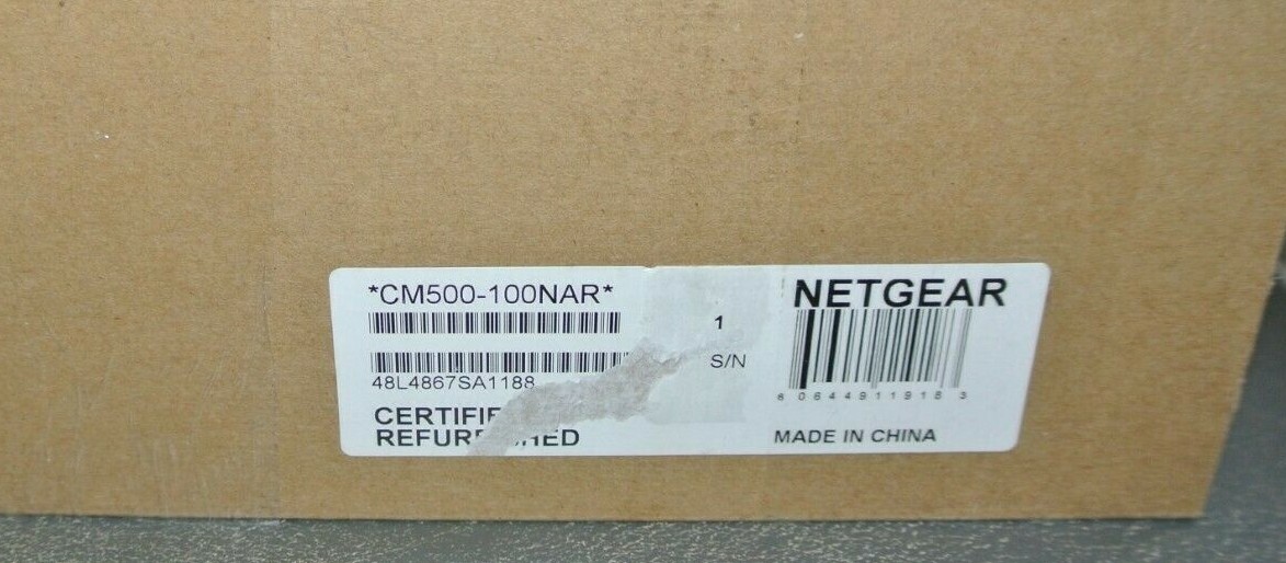 NETGEAR Cable Modem CM500 – 100NAR DOCSIS 3.0 16 DS 4 US–New-