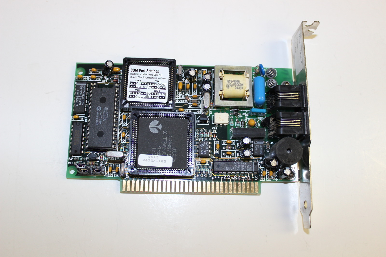 HAYES 5606AM ACCURA 14.4 + FAX ISA SHORT HALF CARD MODEM ACCURA 144