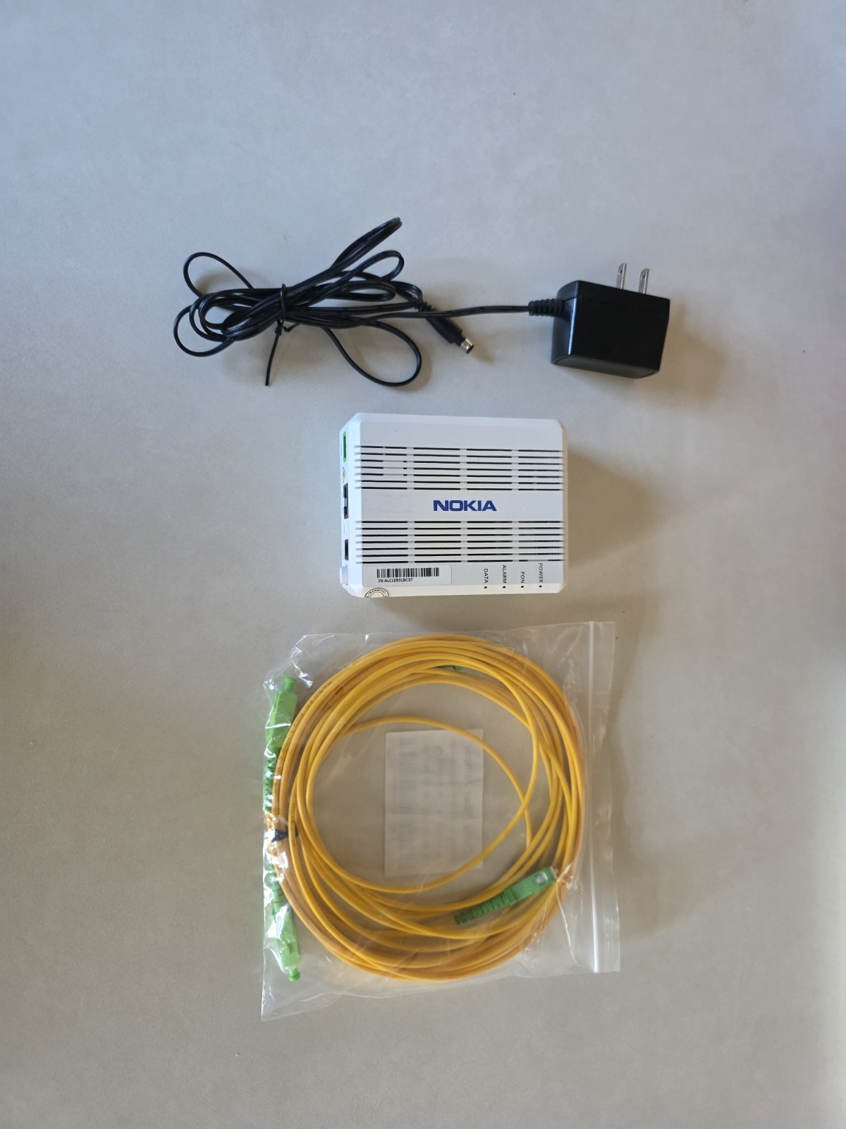 Nokia Intertek Fiber Optic MODEM G-010G-A used with Metronet
