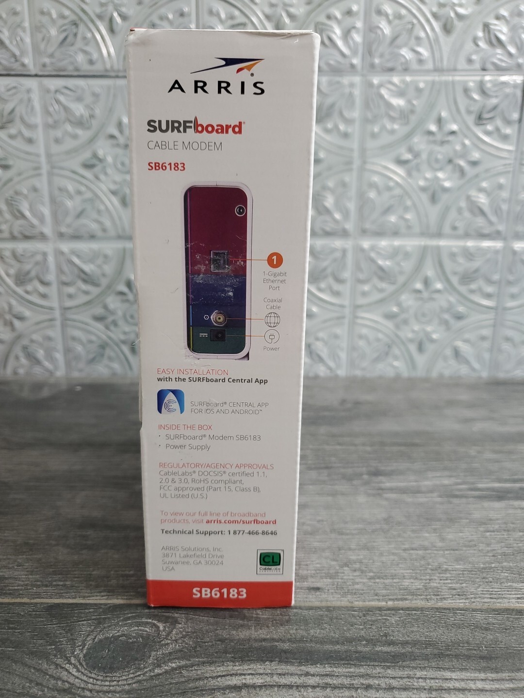 Arris SB6183 SURFboard DOCSIS 3.0 Cable Modem, White
