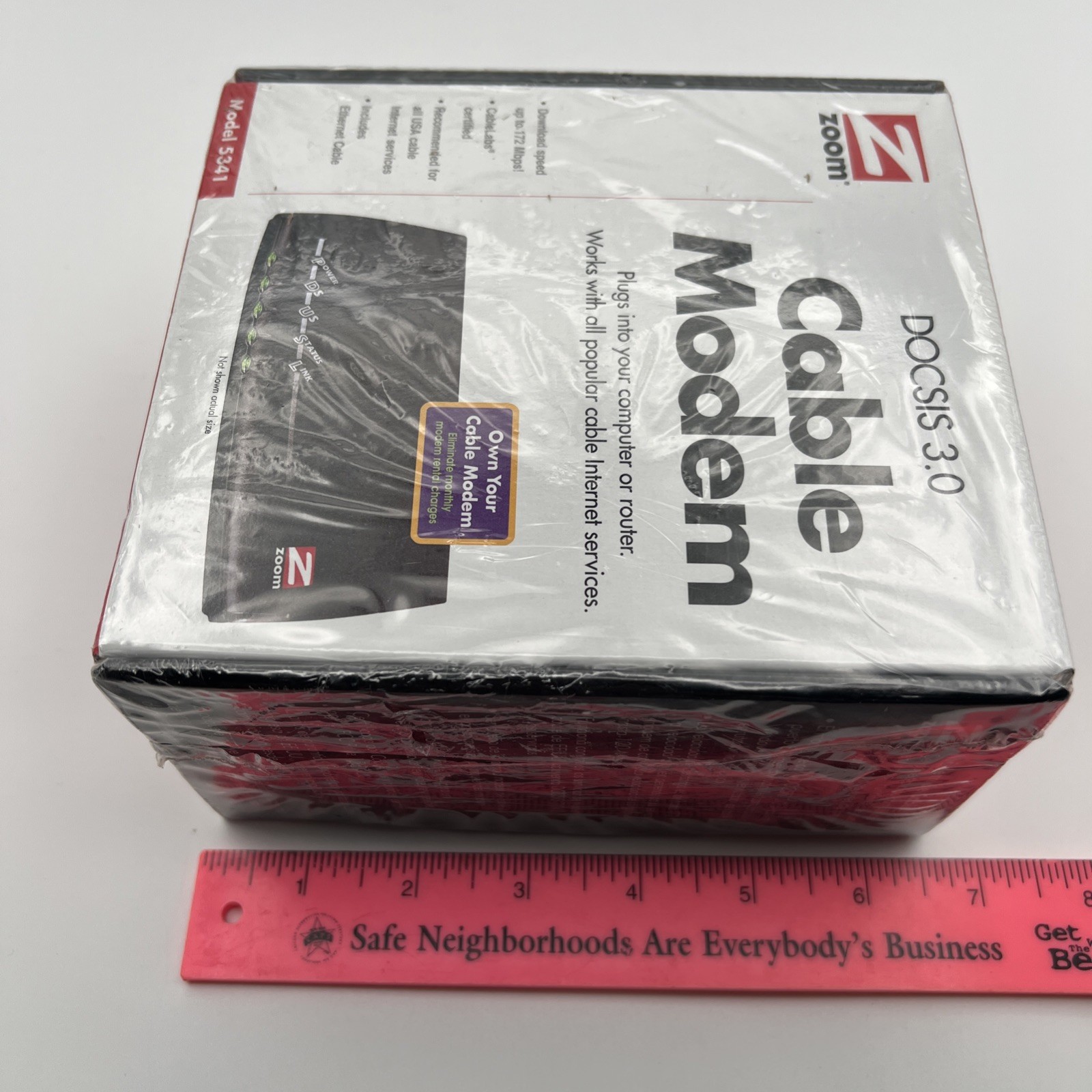New Sealed Zoom Cable Modem Docsis 3.0 172 Mbps Speed – Model 5341-02-03H