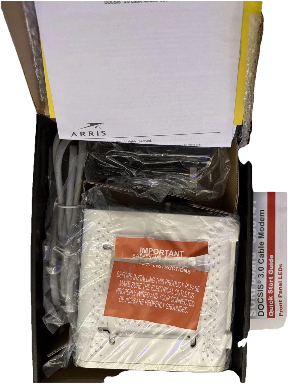 Motorola Arris SURFboard Cable Modem 400 Series Model SB6141 DOCSIS 3.0 White