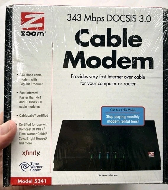 Zoom Cable Modem 343 Mbps DOCSIS 3.0 (SHR)