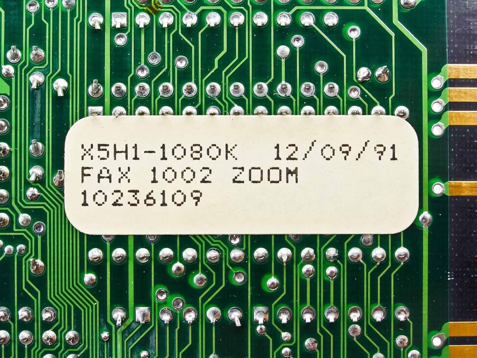 Zoom X5H1-1080K Faxmodem FC96/24 8-Bit ISA Fax Modem 10236109 Card