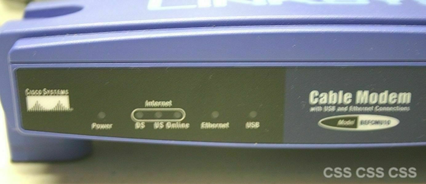 Linksys Cable Modem Model BEFCMU10 Version 4 with USB and Ethernet Connection