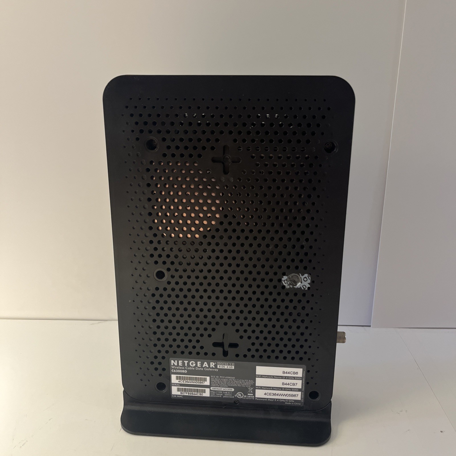 NETGEAR C6300BD AC1900 DATA MODEM GATEWAY DOCSIS 3.0