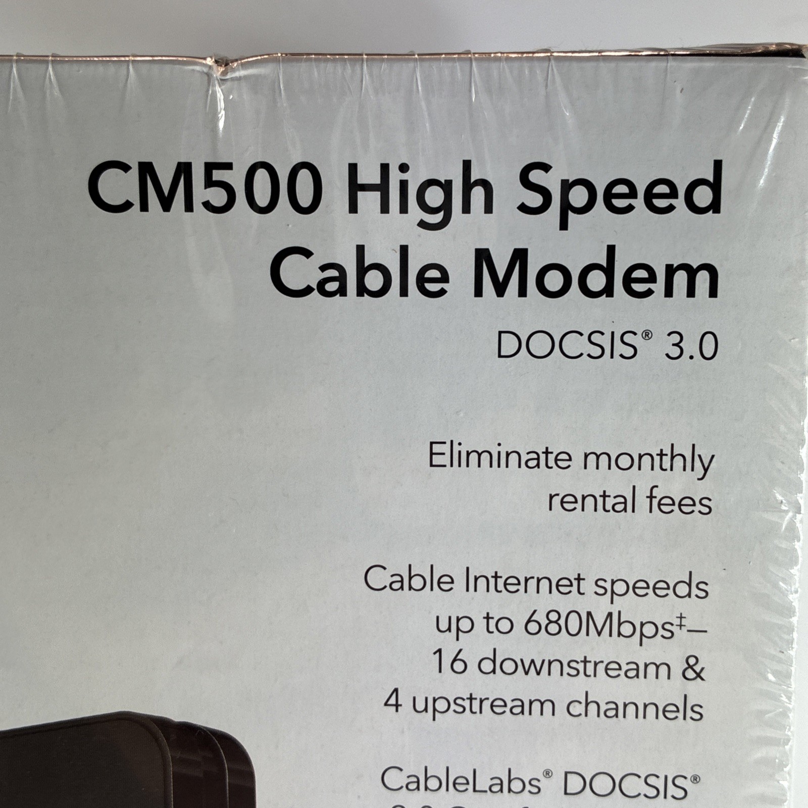 Netgear CM500 High Speed Cable Modem DOCSIS 3.0 680 mbps 16×4 Channel Bonding