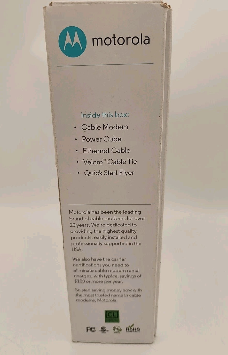 MOTOROLA CABLE MODEM 8X4 343 Mbps MB7220 DOCSIS 3.0