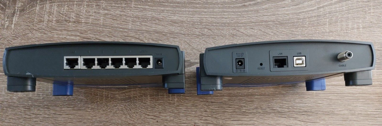 Cisco-Linksys Cable Modem and Linksys Cable / DSL Router With 4 Port Switch