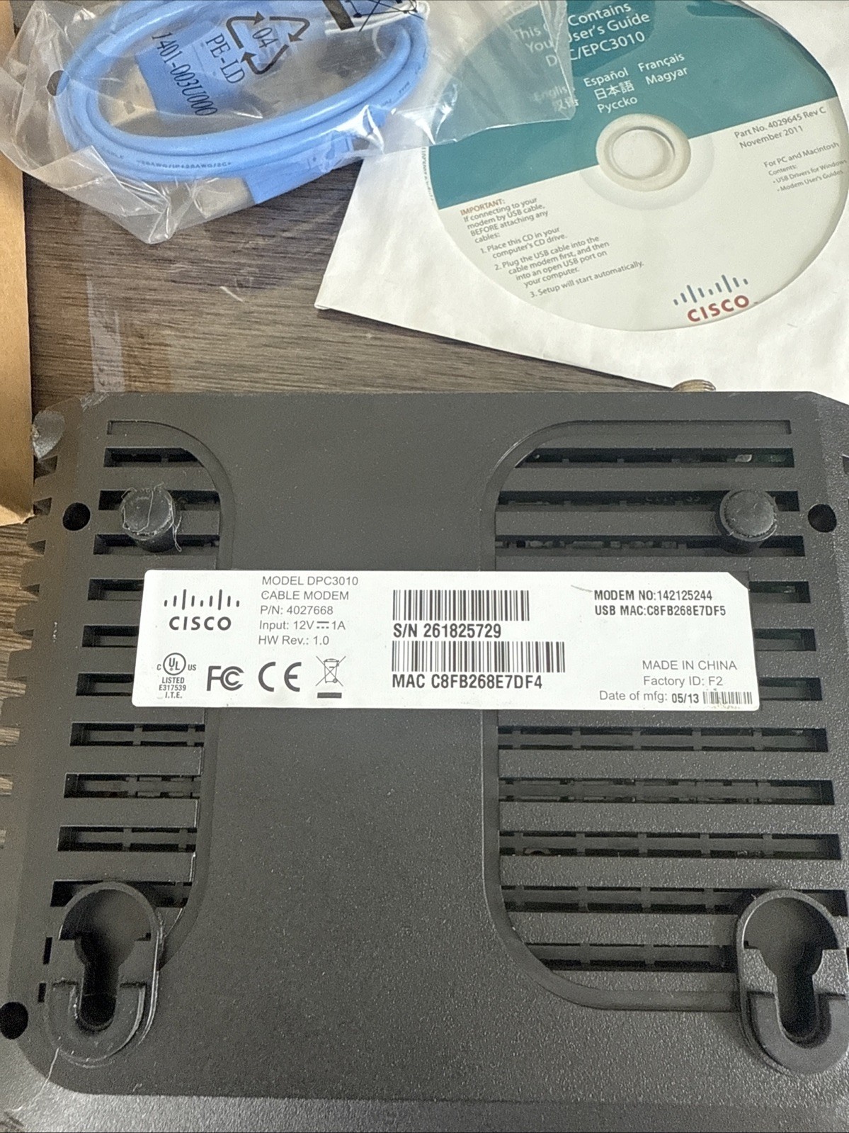 Cisco DPC3010 (4027668) Brand New Come With Everything In Pic